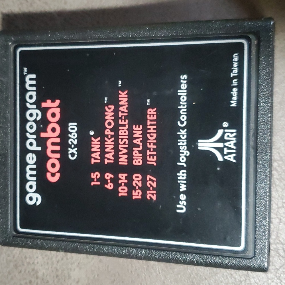 Combat Vintage Game Program by Atari